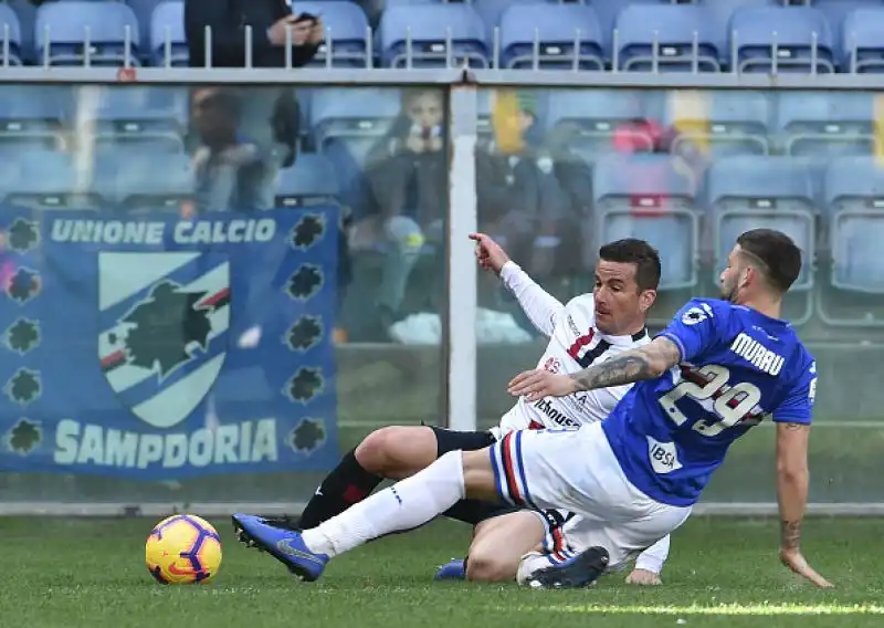 Un rigore del solito Quagliarella, concesso per un fallo su Gabbiadini, ha regalato tre punti alla squadra di Giampaolo.