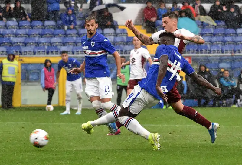La Sampdoria affonda il Torino per 1-0: è Gabbiadini a segnare la rete della vittoria al 56'.