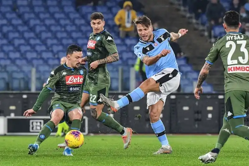 Alla Lazio basta Immobile: il Napoli finisce ko. Una rete dell'attaccate biancoceleste piega i partenopei