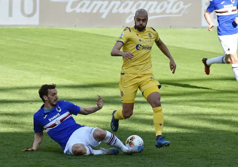 La Sampdoria batte in casa il Verona per 2-1grazie a una rimonta firmata Quagliarella