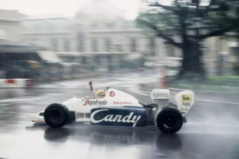 Con la Toleman dette spettacolo a Monte Carlo sotto alla pioggia