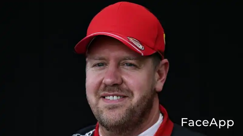Sebastian Vettel, pilota tedesco della Ferrari.