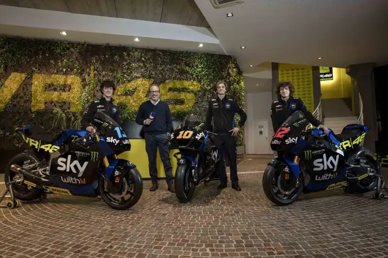Anche quest'anno lo Sky Racing Team VR46 ha svelato le livree della nuova stagione del Motomondiale a  X Factor
Foto: Sky Racing Team VR46