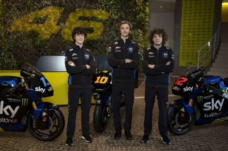 I tre si sono collegati direttamente dalla sede della VR46 Riders Academy di Tavullia
Foto: Sky Racing Team VR46