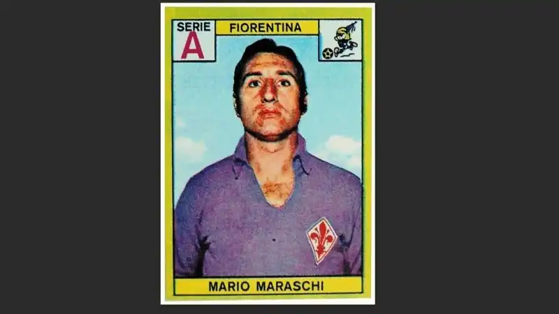 Mario Maraschi -Vinse lo scudetto con la Fiorentina nel 1969. Ci ha lasciati a 81 anniFoto: Panini