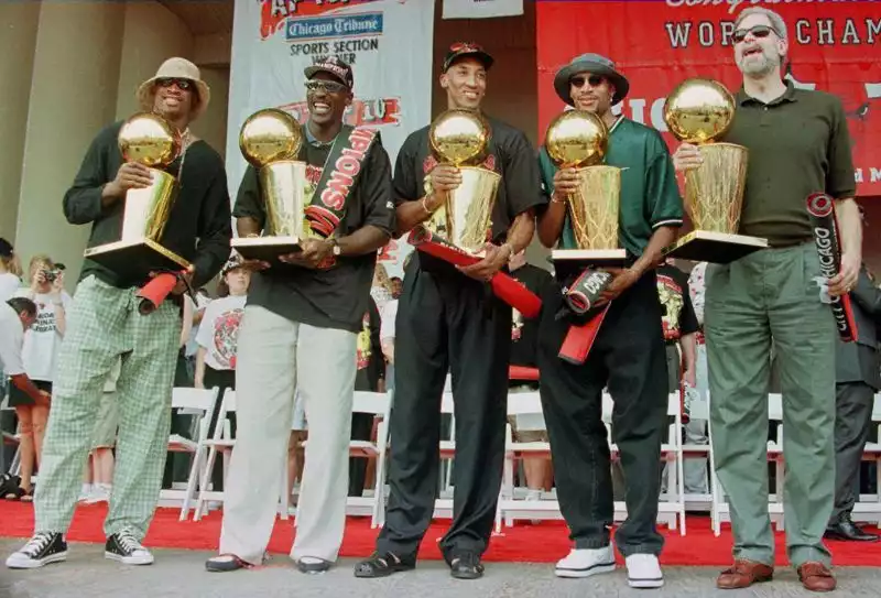 Le glorie dei Bulls dopo il titolo 1998