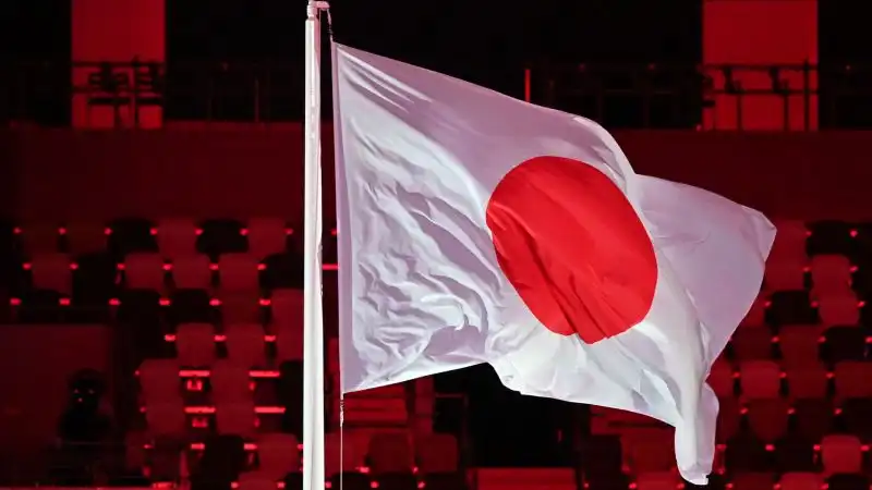 La bandiera del Giappone ha avuto il suo giusto spazio