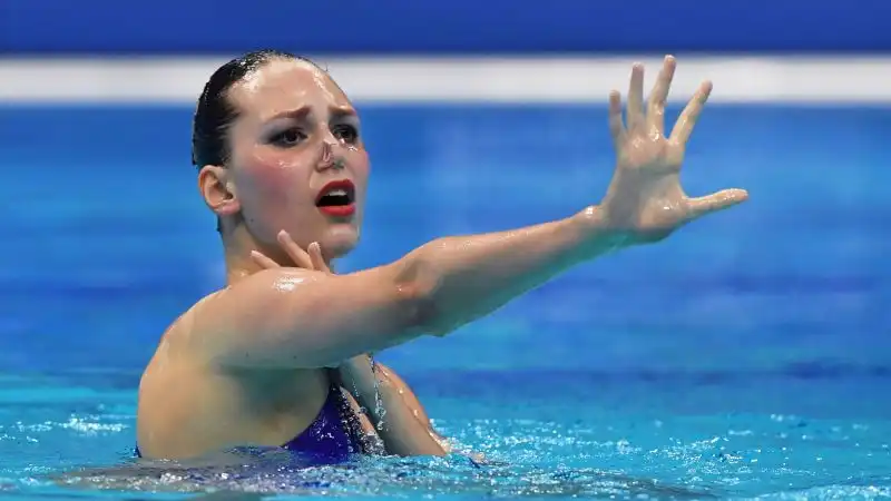 Marta Fiedina, Ucraina, 19 anni, nuoto sincronizzato