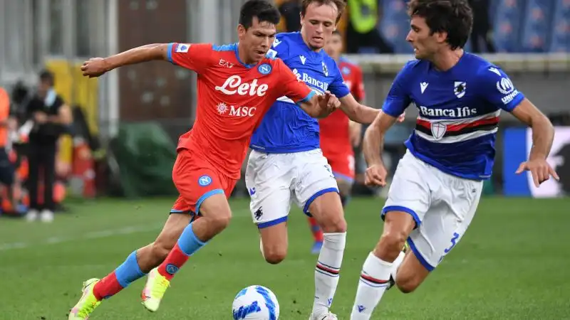 Lozano 7: la difesa della Sampdoria lo soffre tantissimo