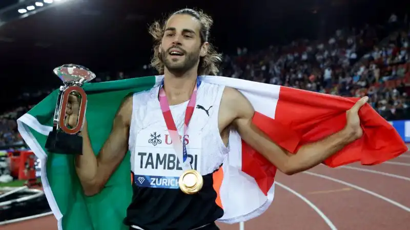 Dopo l'oro a Tokyo 2020, Gianmarco Tamberi vince nella Diamond League nella specialità del salto in alto