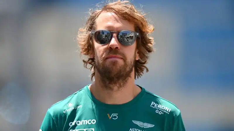 Anche l'esperto Sebastian Vettel non si è sottratto al 'giretto' del giovedì
