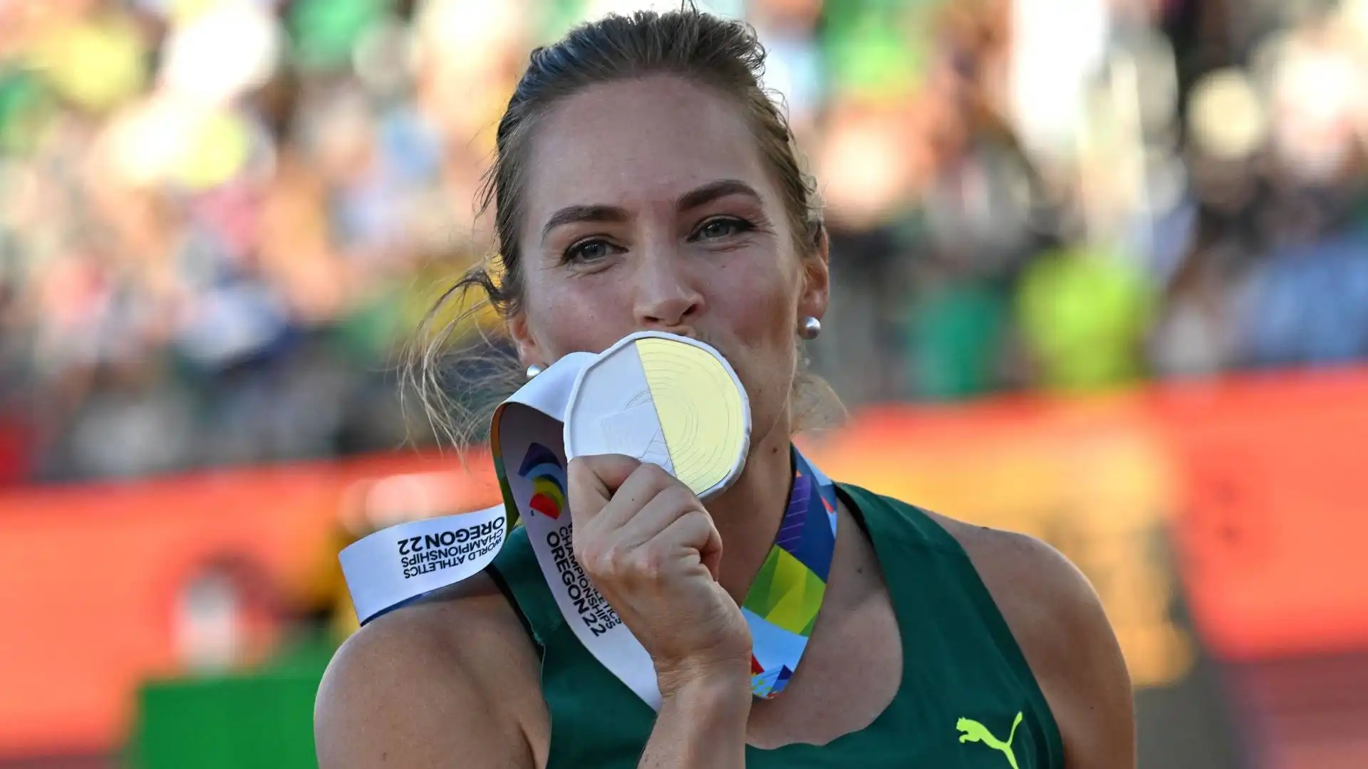 La giavellottista australiana si è confermata campionessa, avendo conquistato gli ultimi mondiali a Doha, nel 2019