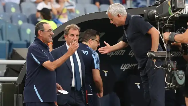 E' gia Roma-Lazio: Mourinho-Sarri, botta e risposta di fuoco