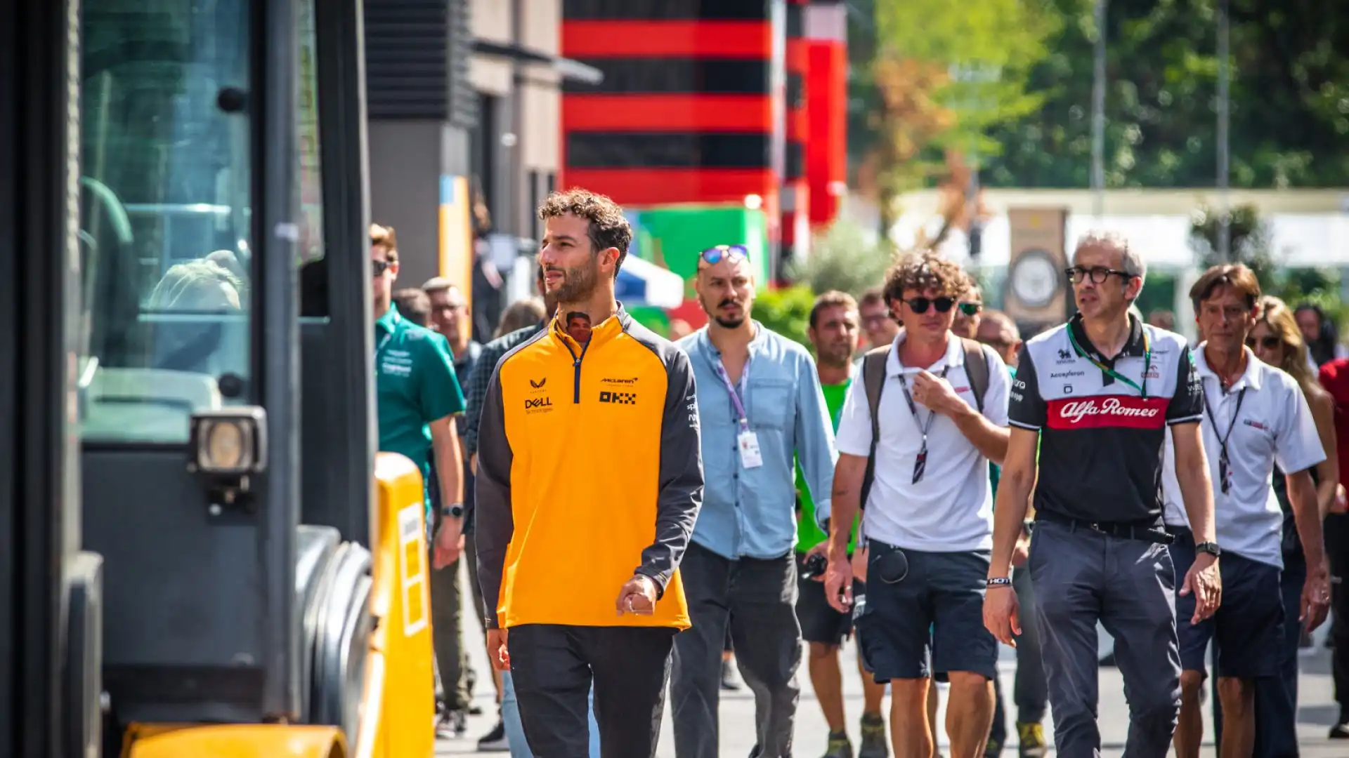 Daniel Ricciardo è pronto a vivere il suo ultimo Gran Premio di Monza da pilota della McLaren. Foto di Cristian Lovati