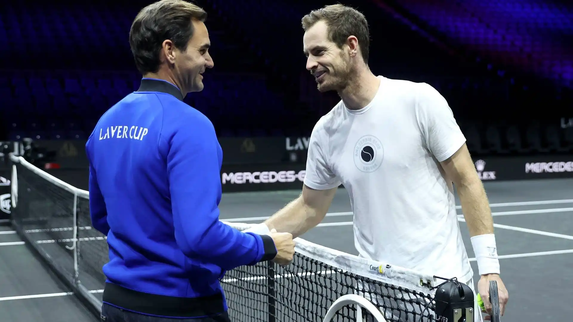 Presente anche Andy Murray, compagno di squadra di Federer nel Team Europe