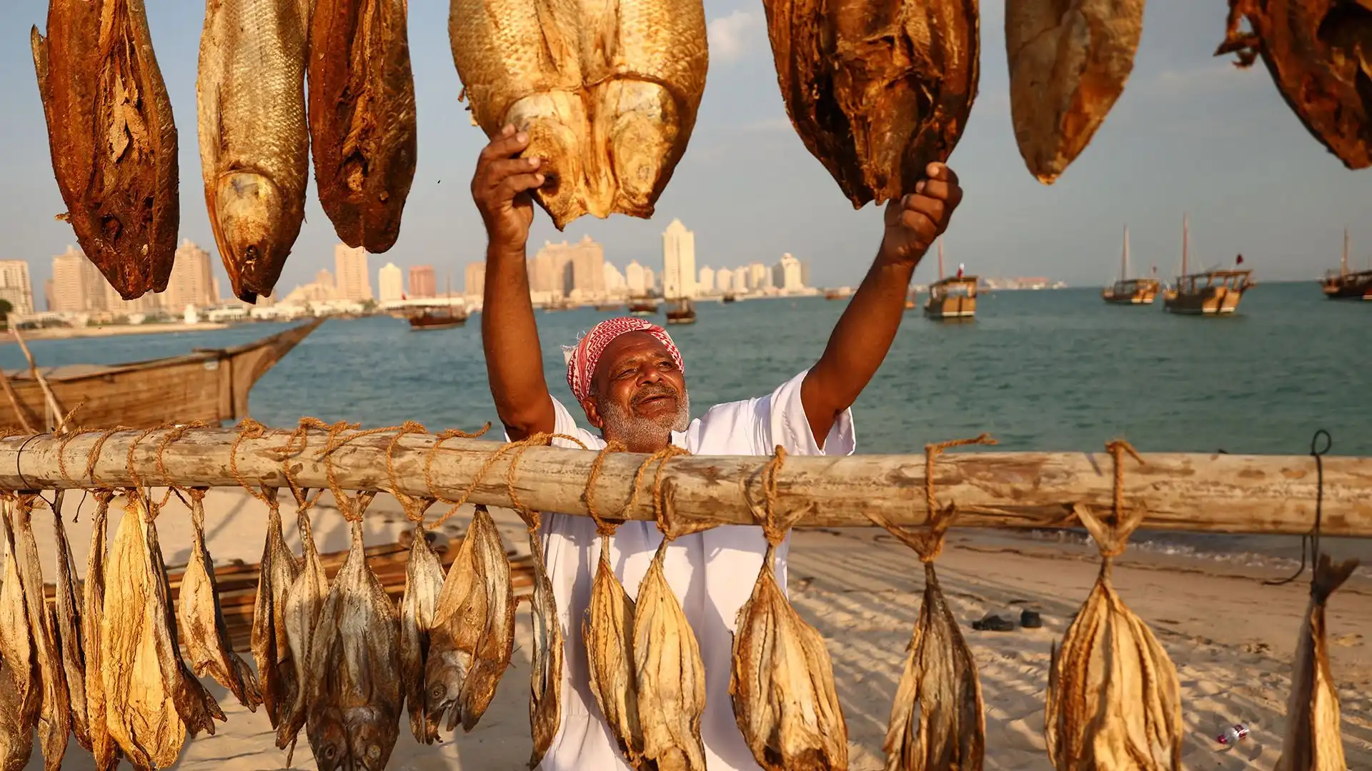 Una foto curiosa in Qatar