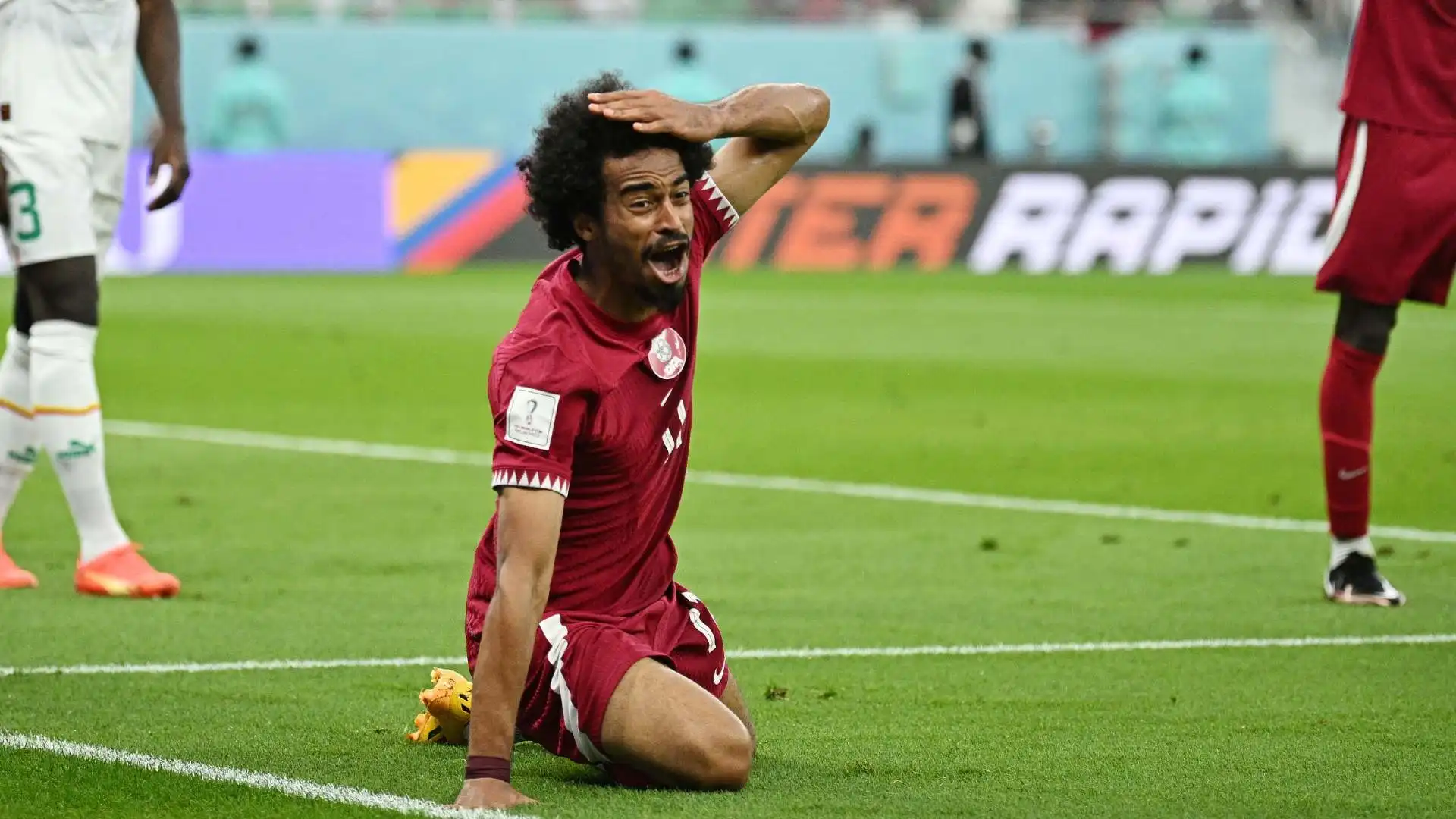 Il giocatore qatariota è rimasto senza parole