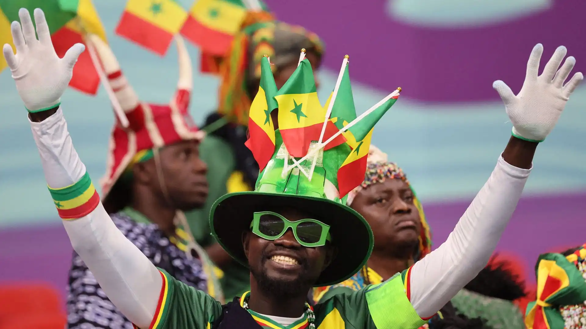 I tifosi del Senegal non hanno fatto mancare il loro sostegno