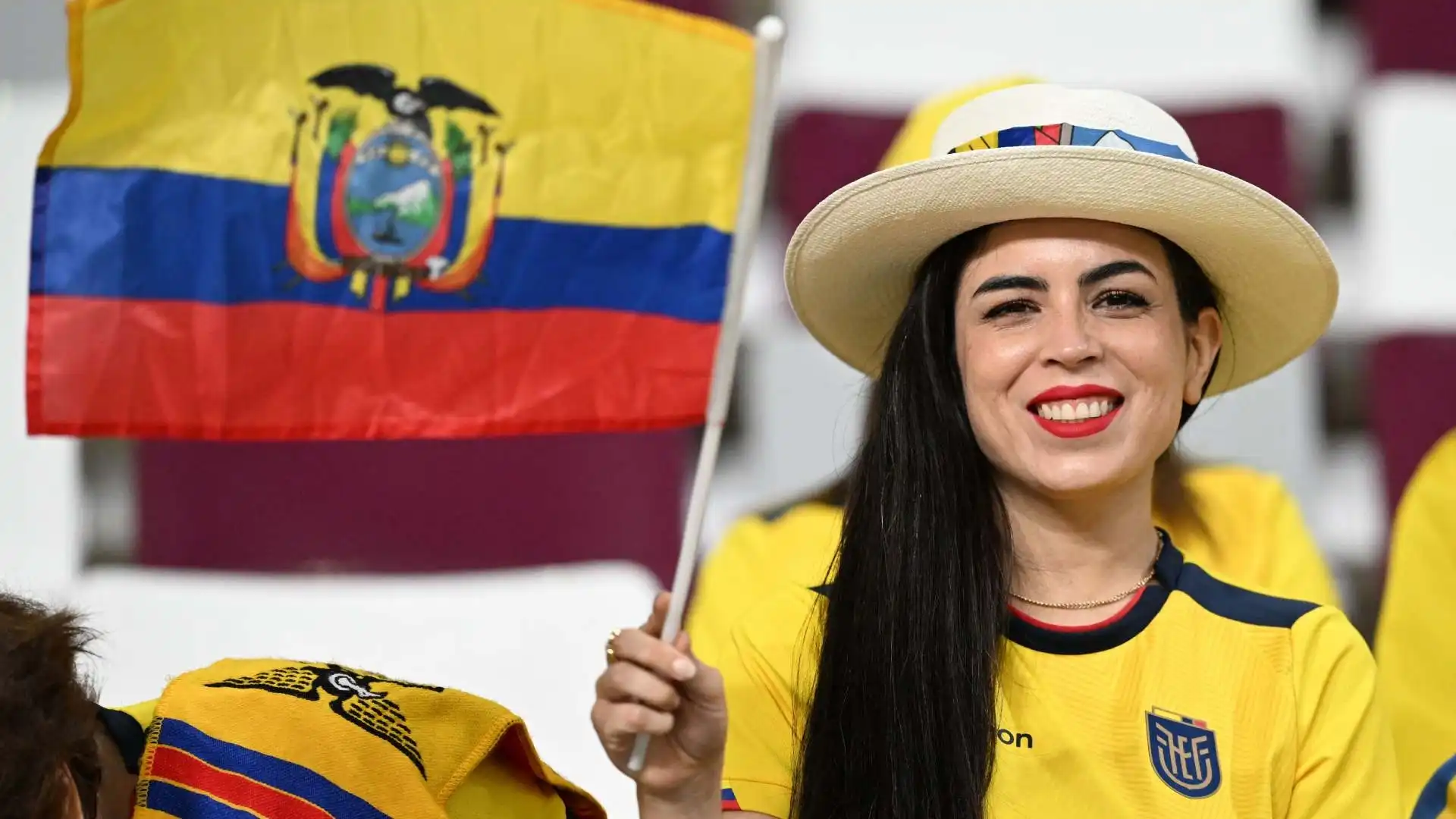 Una fan dell'Ecuador