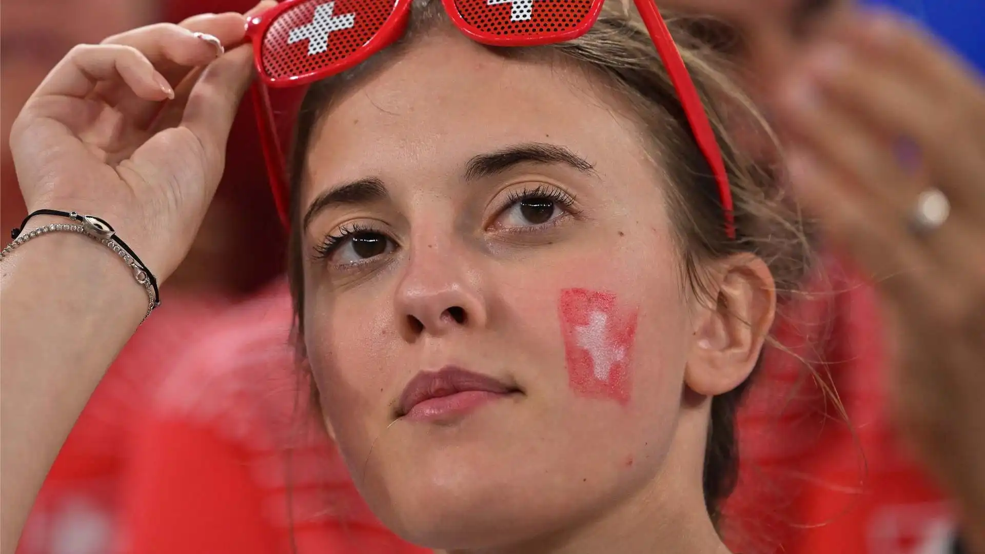 Una tifosa svizzera