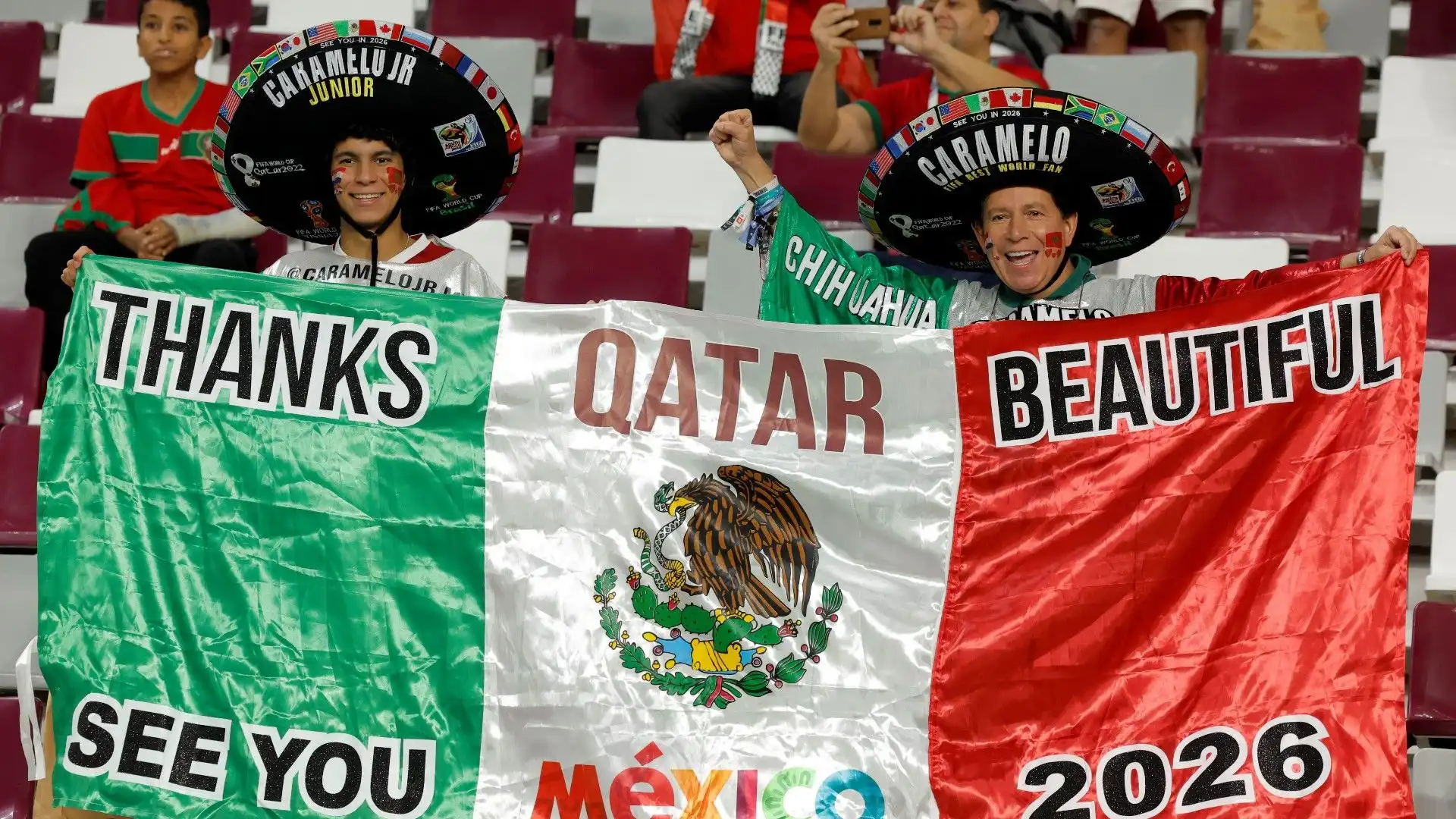 Un bellissimo messaggio da due tifosi messicani