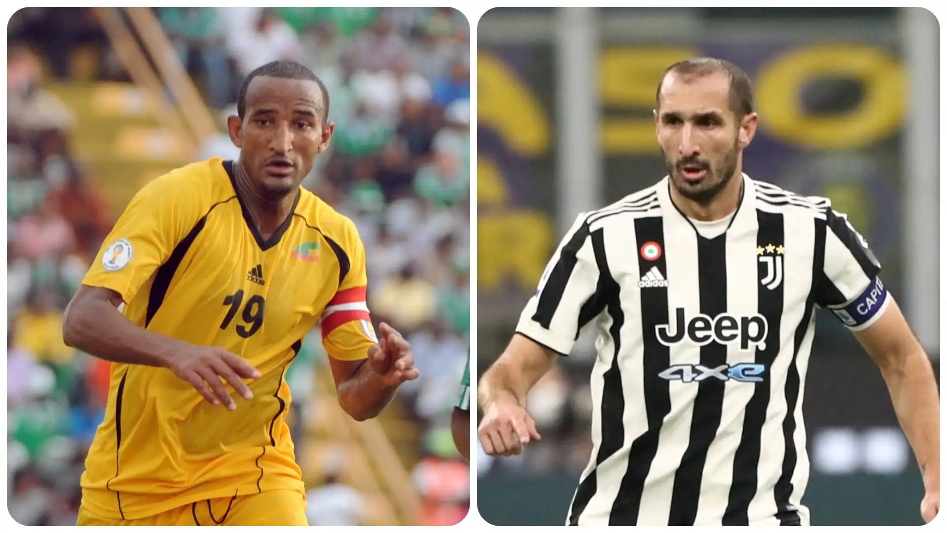 Adane Girma e Giorgio Chiellini