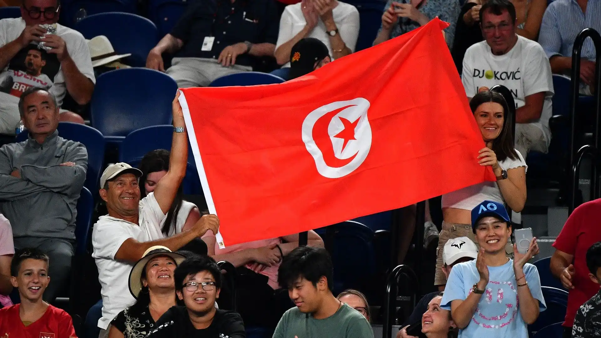 I tunisini hanno fatto un tifo sfrenato per la loro connazionale