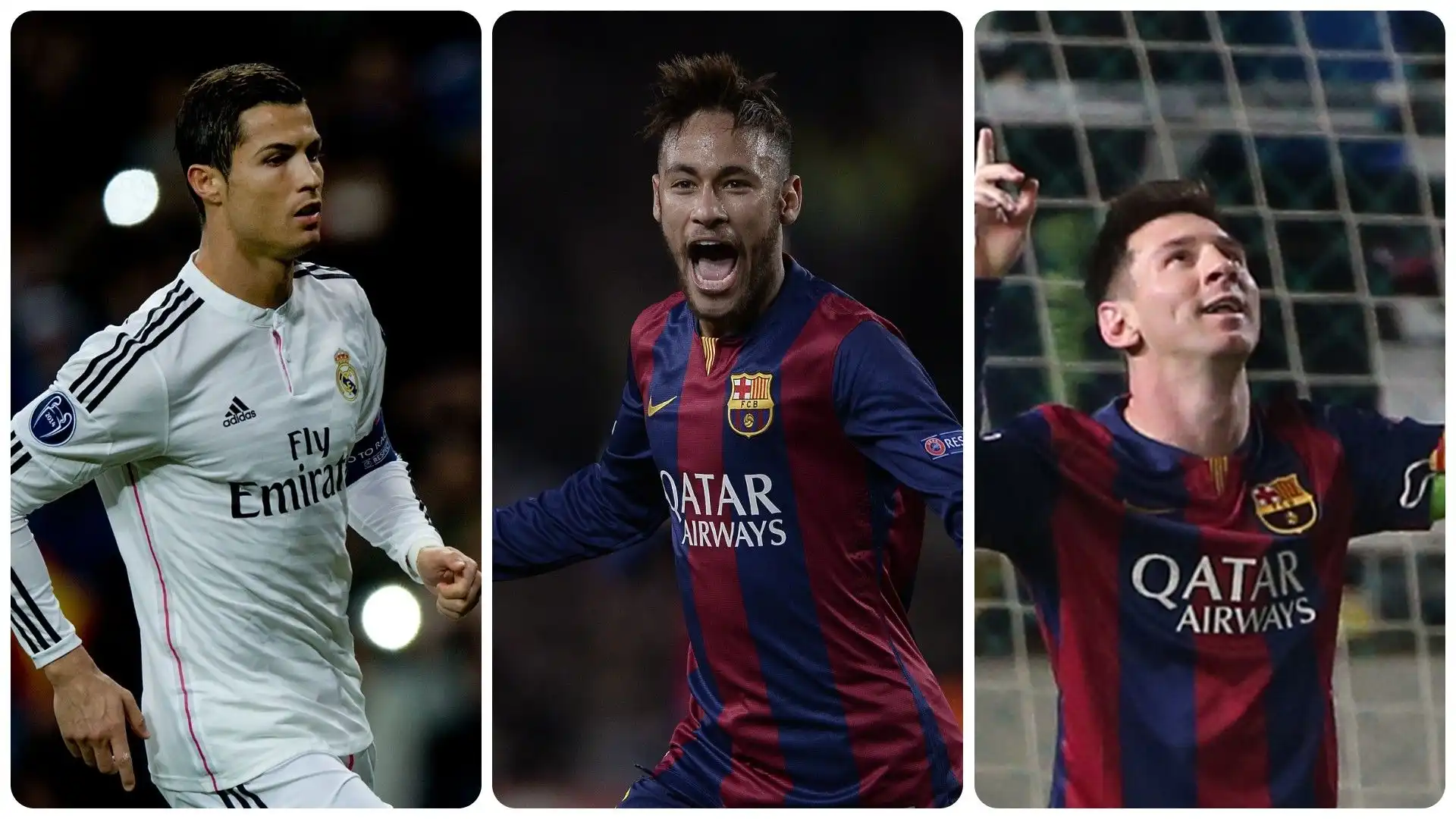 2014/15 Cristiano Ronaldo (Real Madrid) 10 gol in 12 partite, Neymar (Barcellona) 10 gol in 12 presenze, Lionel Messi (Barcellona) 10 gol in 13 presenze