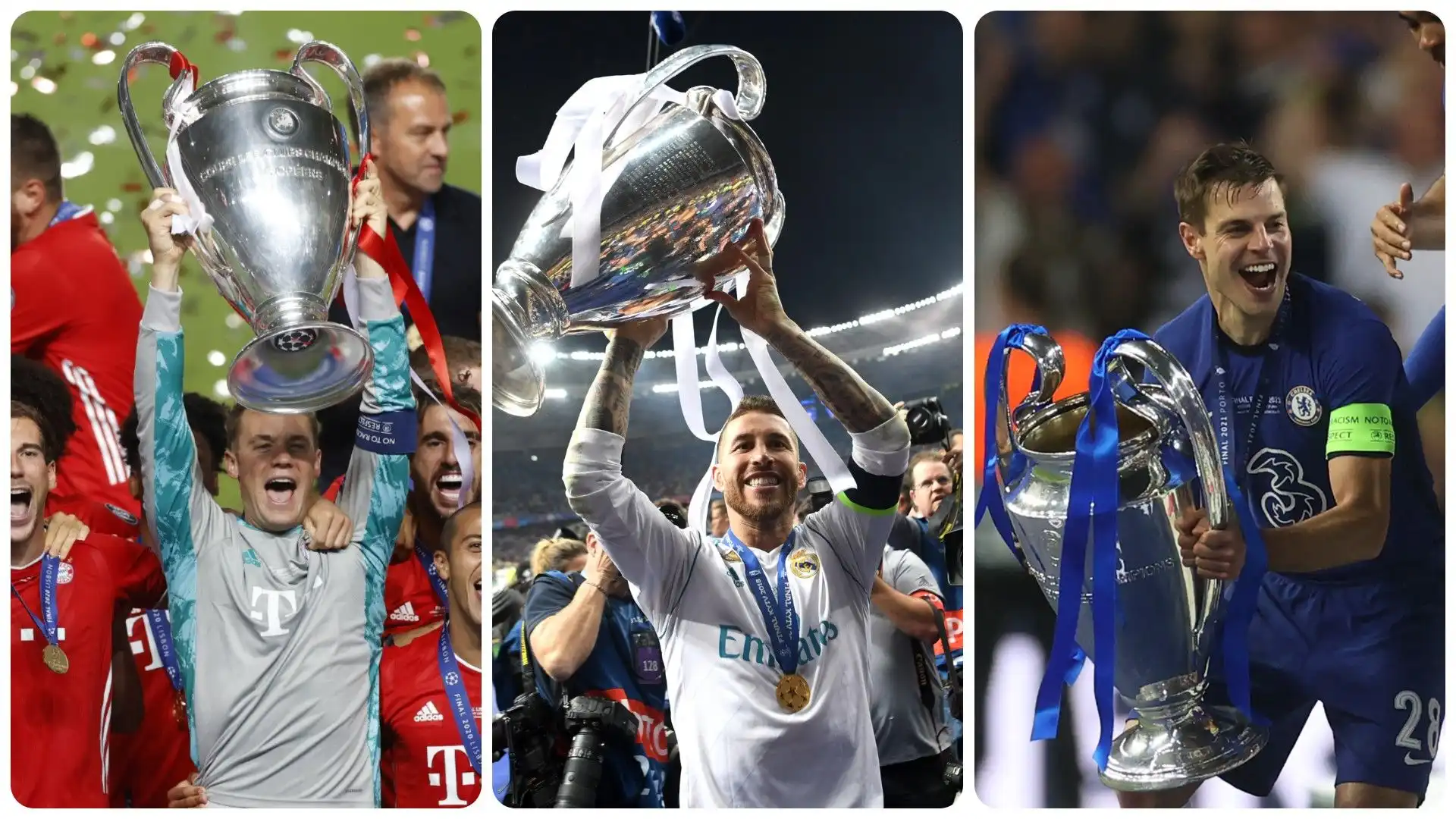 Chi sono gli ultimi 10 capitani ad aver vinto la Champions League? Le foto. Fonte: UEFA