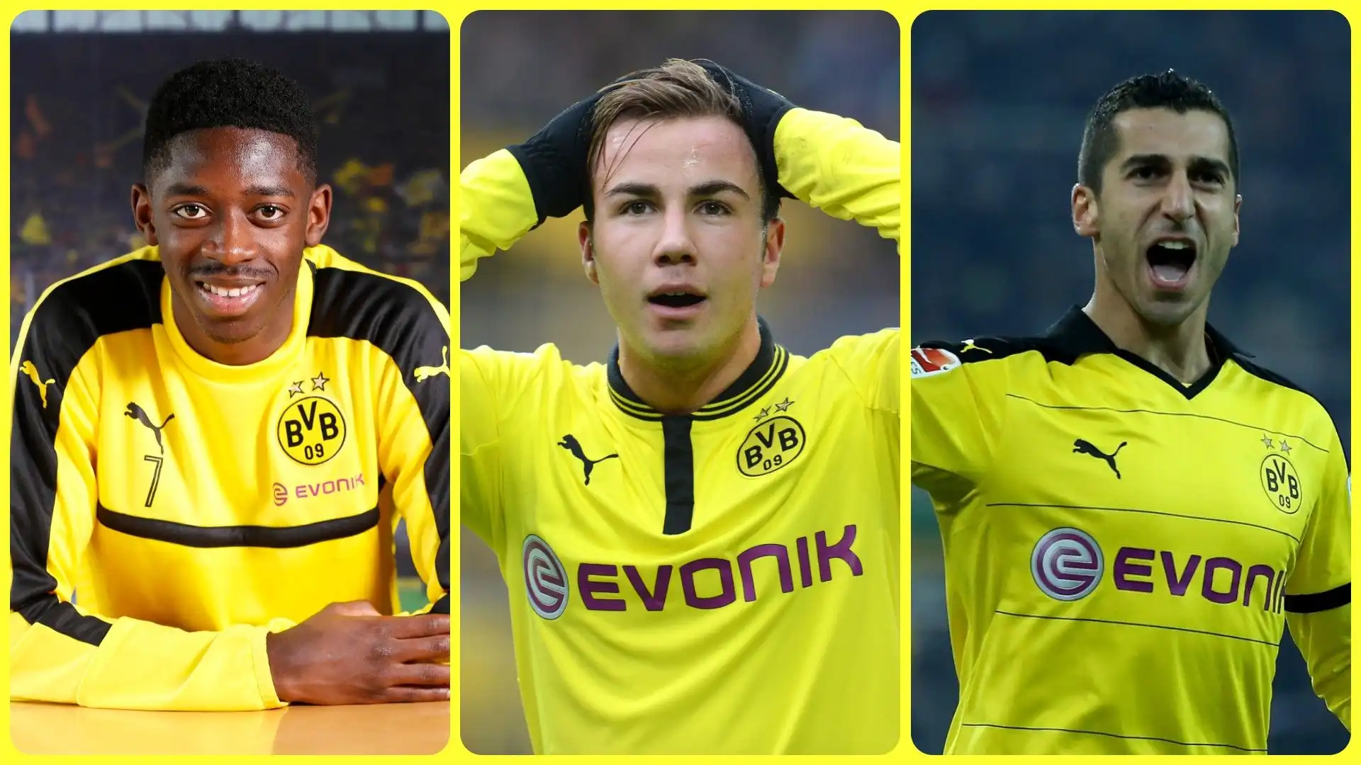 Borussia Dortmund: la top 10 delle cessioni record. La classifica in foto. Fonte: Transfermarkt