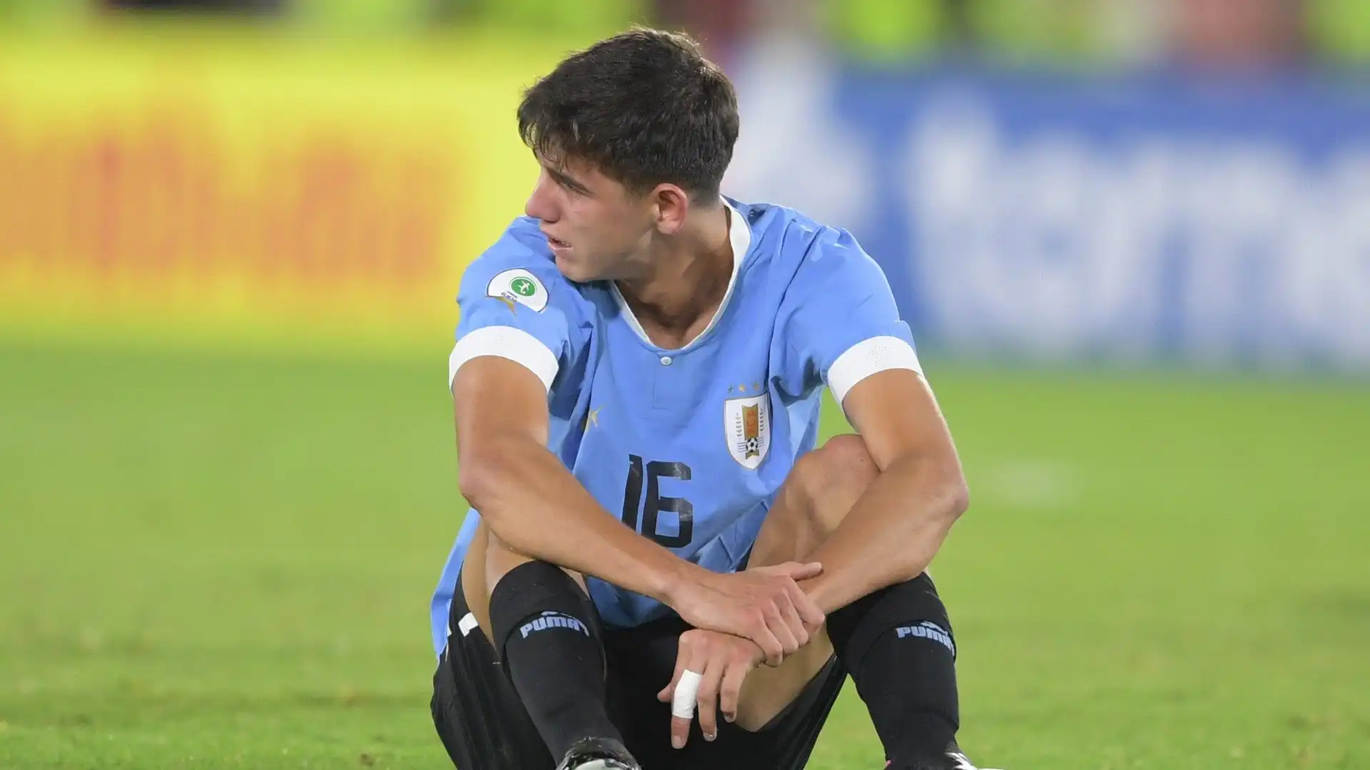 I calciatori dell'Uruguay erano ovviamente abbattuti