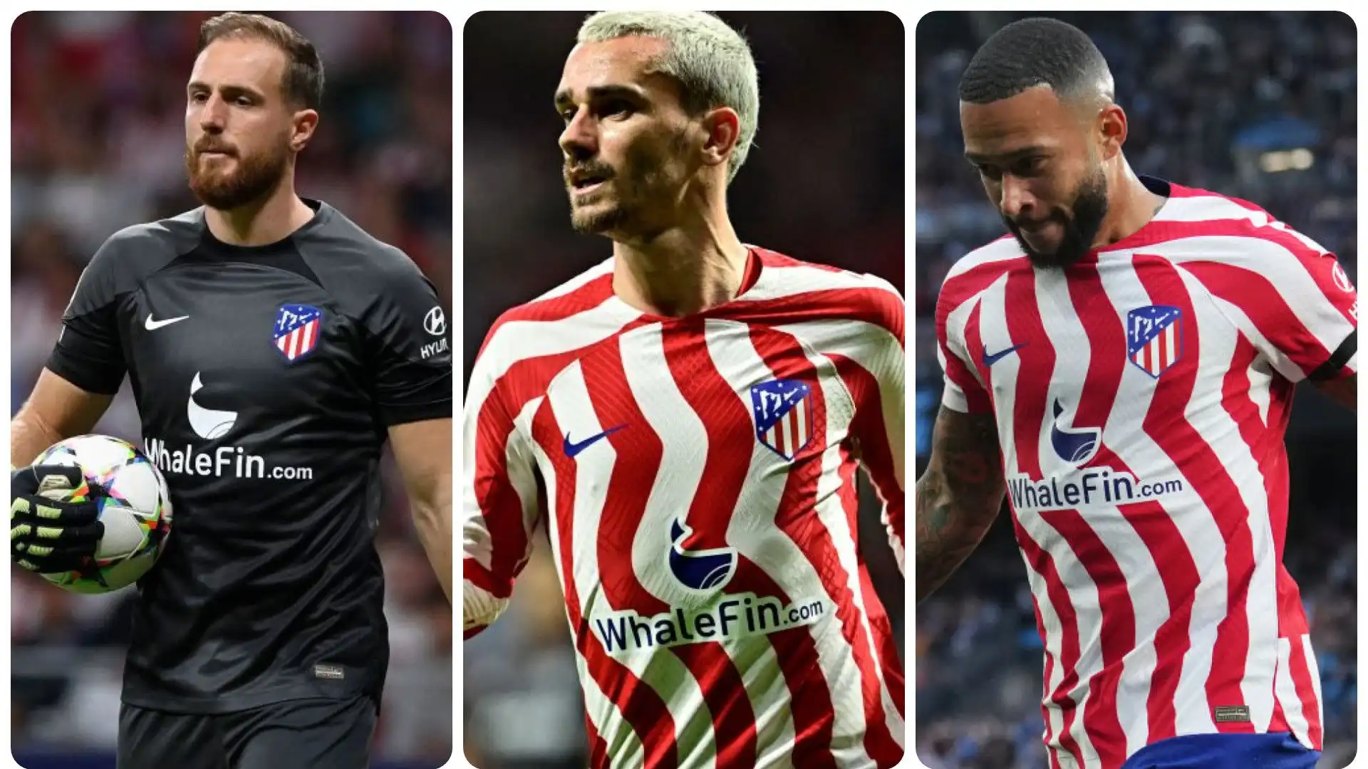 i 10 calciatori più pagati dell'Atlético Madrid. Fonte: Capology