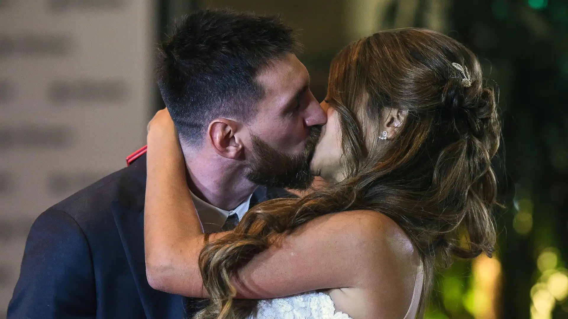 Ecco un'immagine del matrimonio tra Lionel Messi e Antonella Roccuzzo