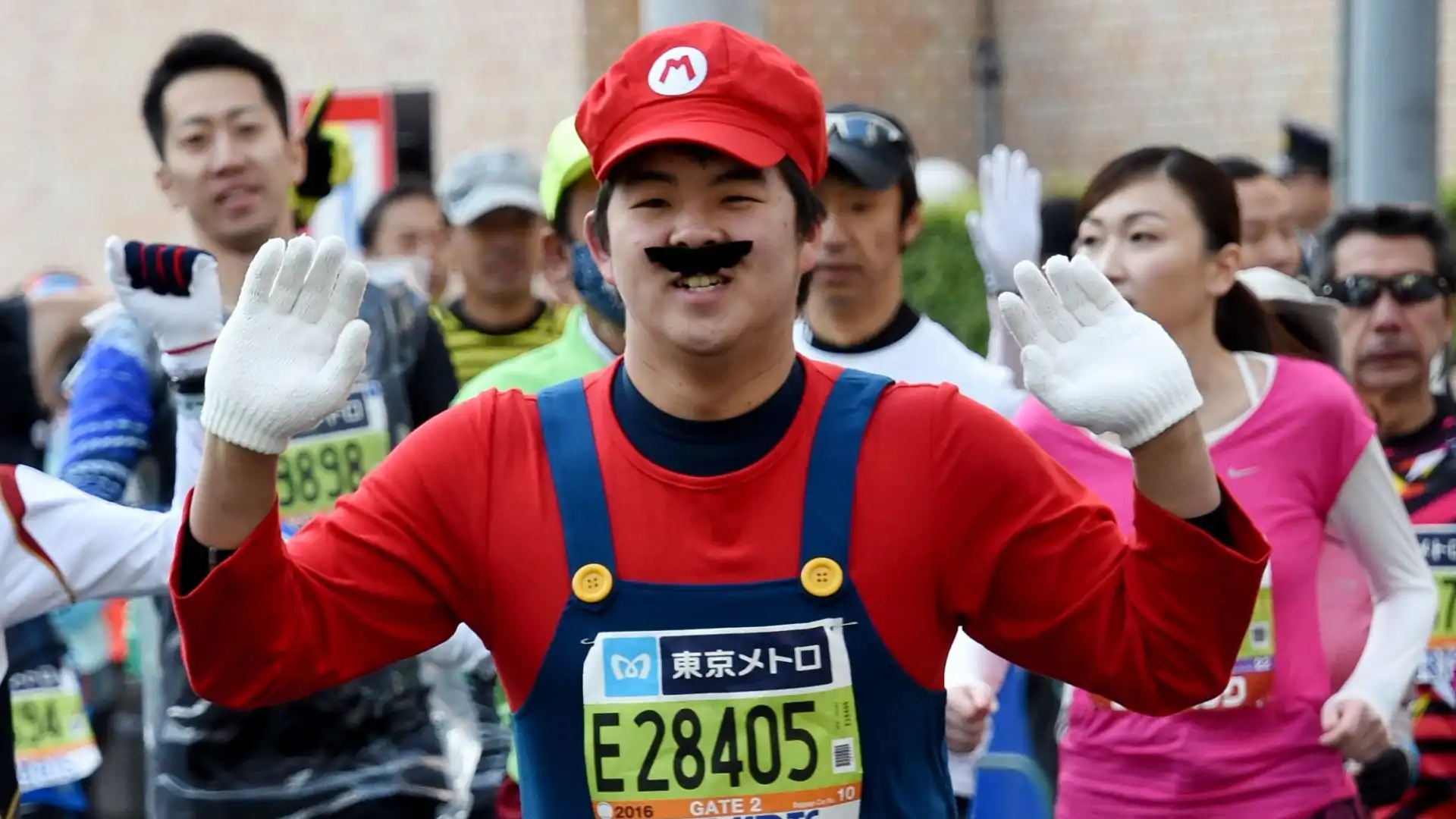 Anche Super Mario prova a vincere la Maratona