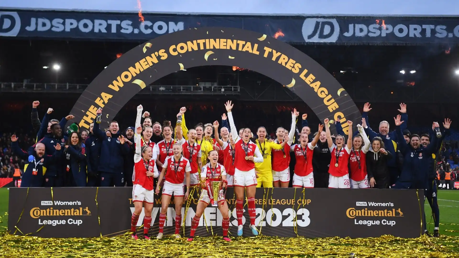 La squadra femminile ha sconfitto il Chelsea e ha conquistato la FA Women's League Cup