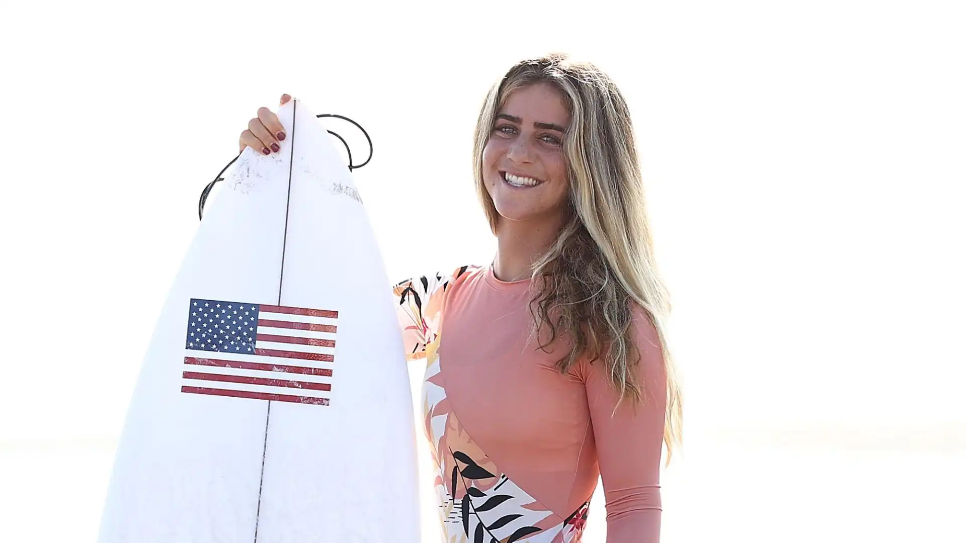 Caroline è stata la più giovane atleta a competere in un evento di World Surf League