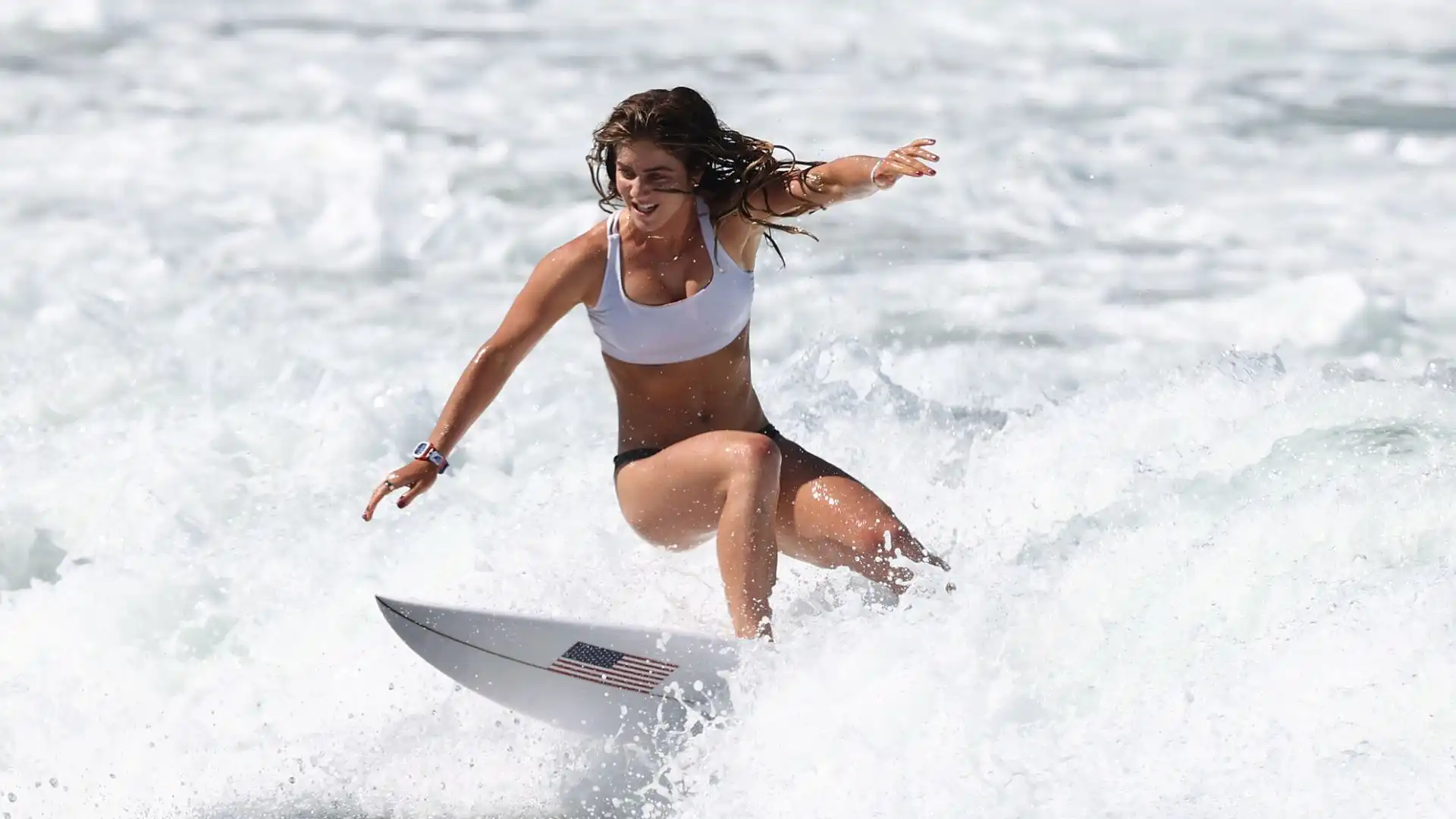 La surfista statunitense è stata la più giovane atleta a competere in un evento di World League