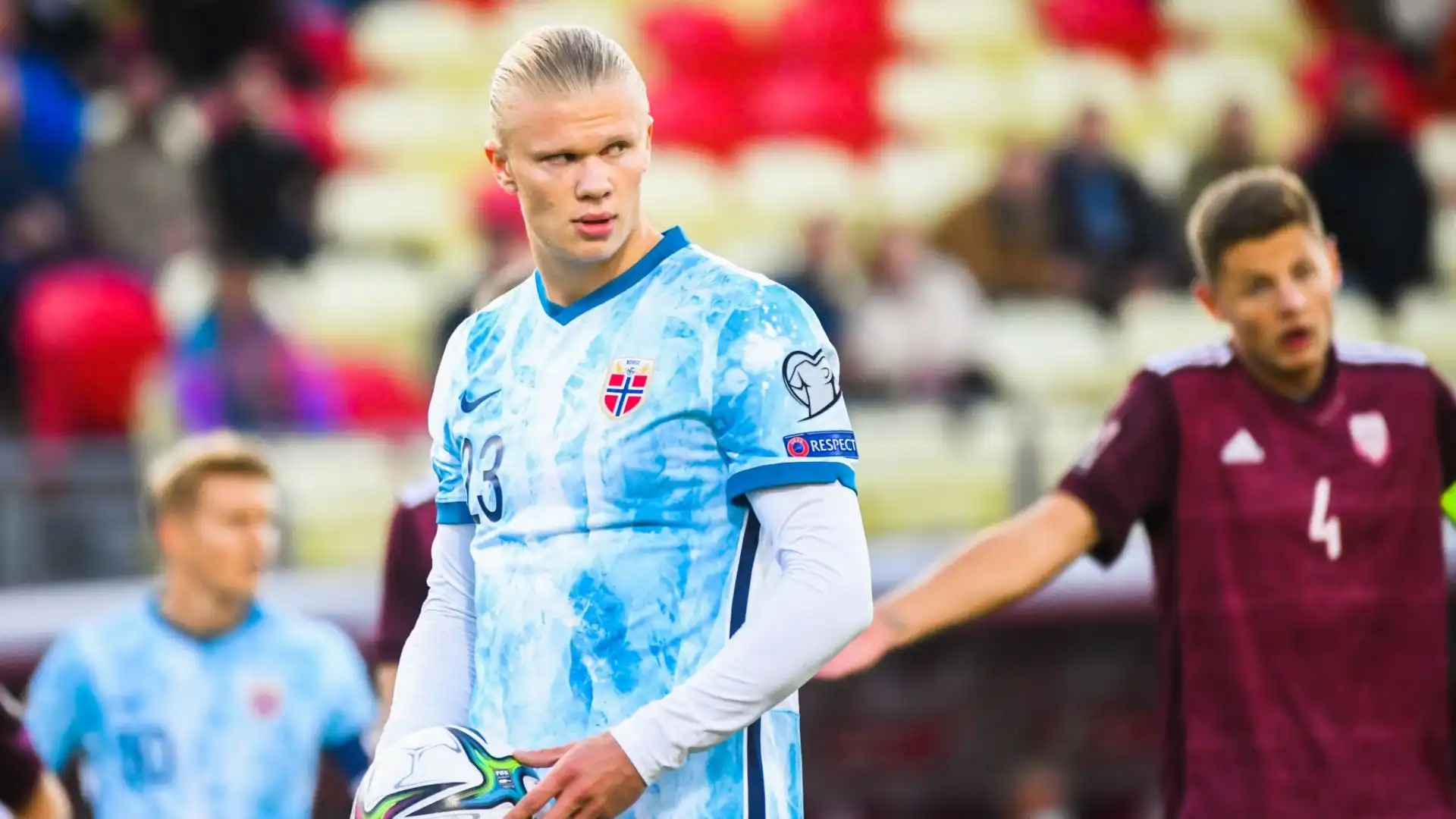 Nonostante la giovane età, Haaland è già all'ottavo posto nella classifica dei calciatori norvegesi che hanno segnato più gol in nazionale