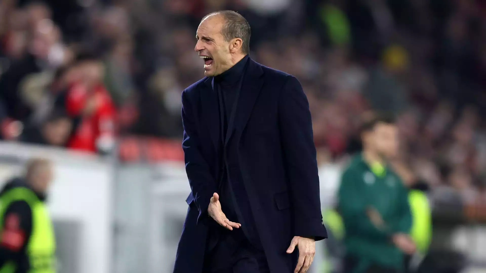 Non è la prima volta che Allegri si scatena a bordocampo