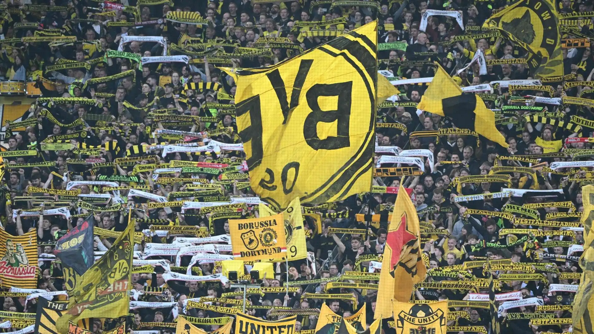 I tifosi del Borussia Dortmund sono tra iiù calorosi al mondo