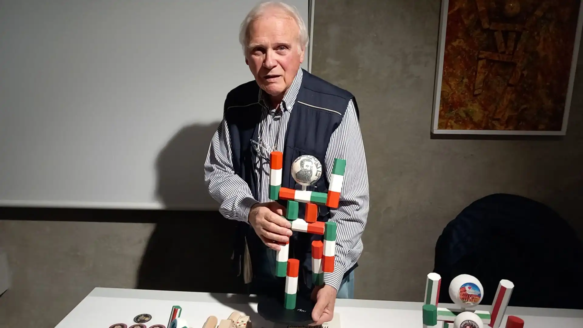 Lucio Boscardin, l'inventore di 'Ciao', ha presentato l'evoluzione della mascotte di Italia '90