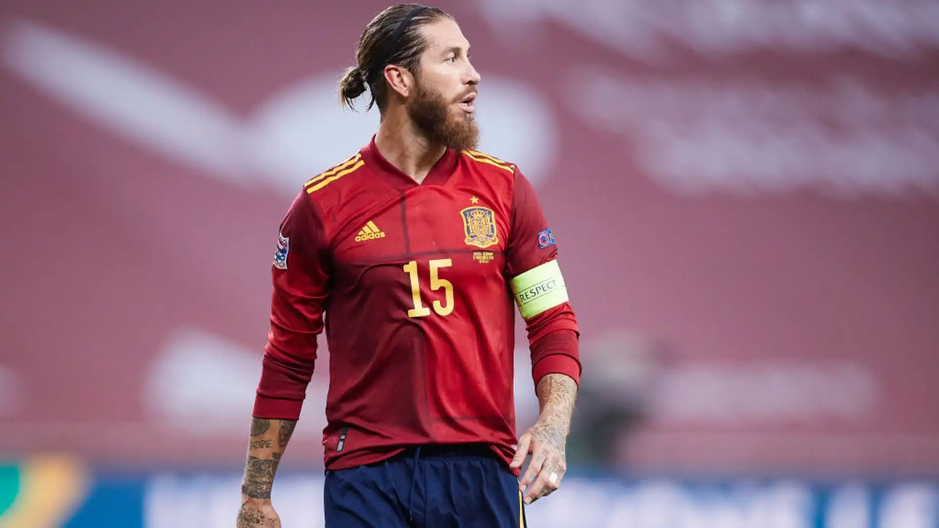 Sergio Ramos è il giocatore con più presenze nella storia della nazionale spagnola (180)