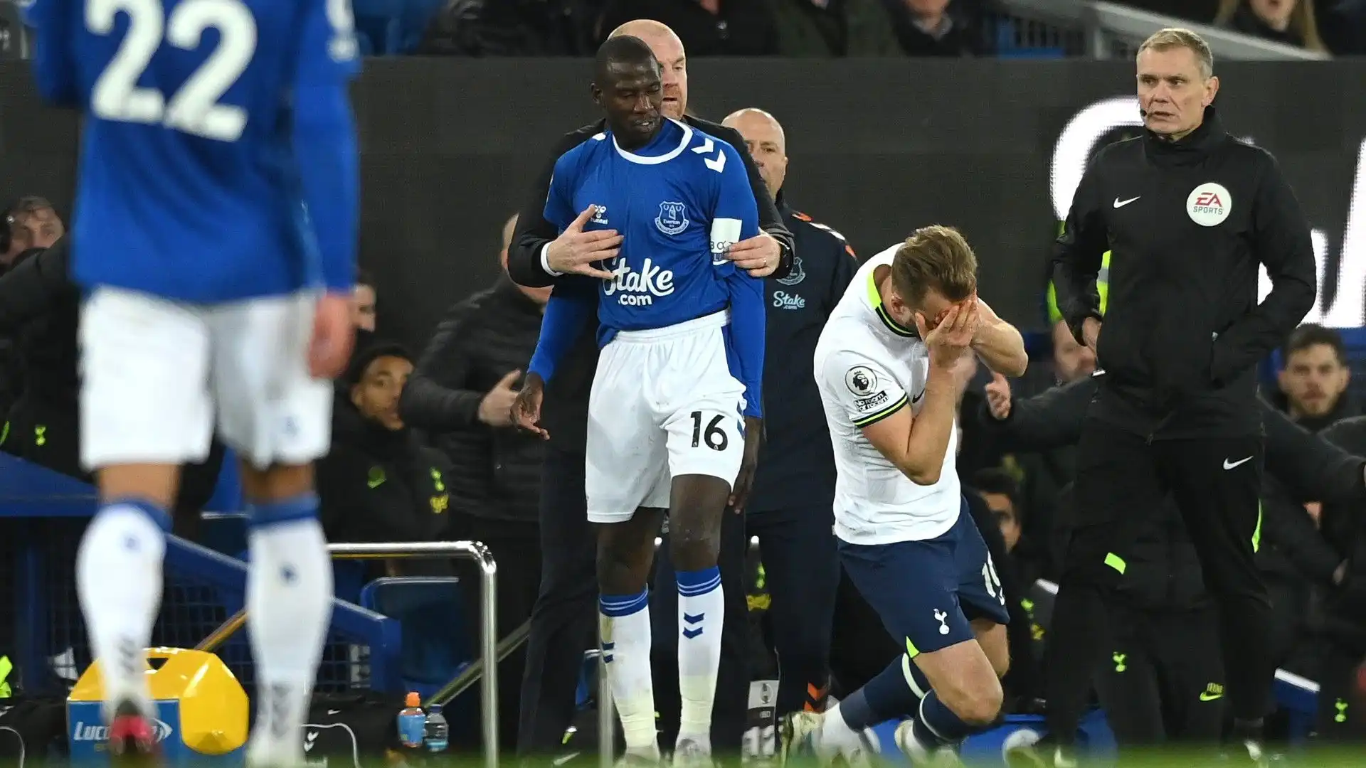 Il centrocampista dell'Everton ha colpito Harry Kane sul volto, adesso rischia una maxi squalifica