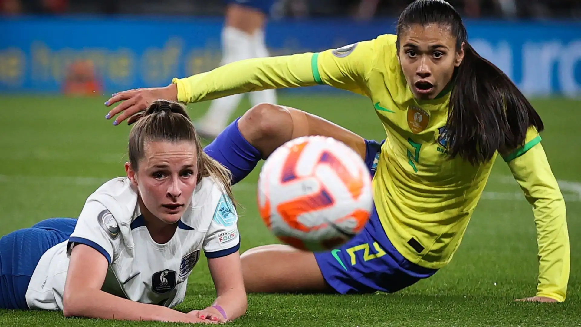 E' stata spettacolare la 'Finalissima' giocata a Wembley tra le nazionali femminili di calcio di Inghilterra e Brasile