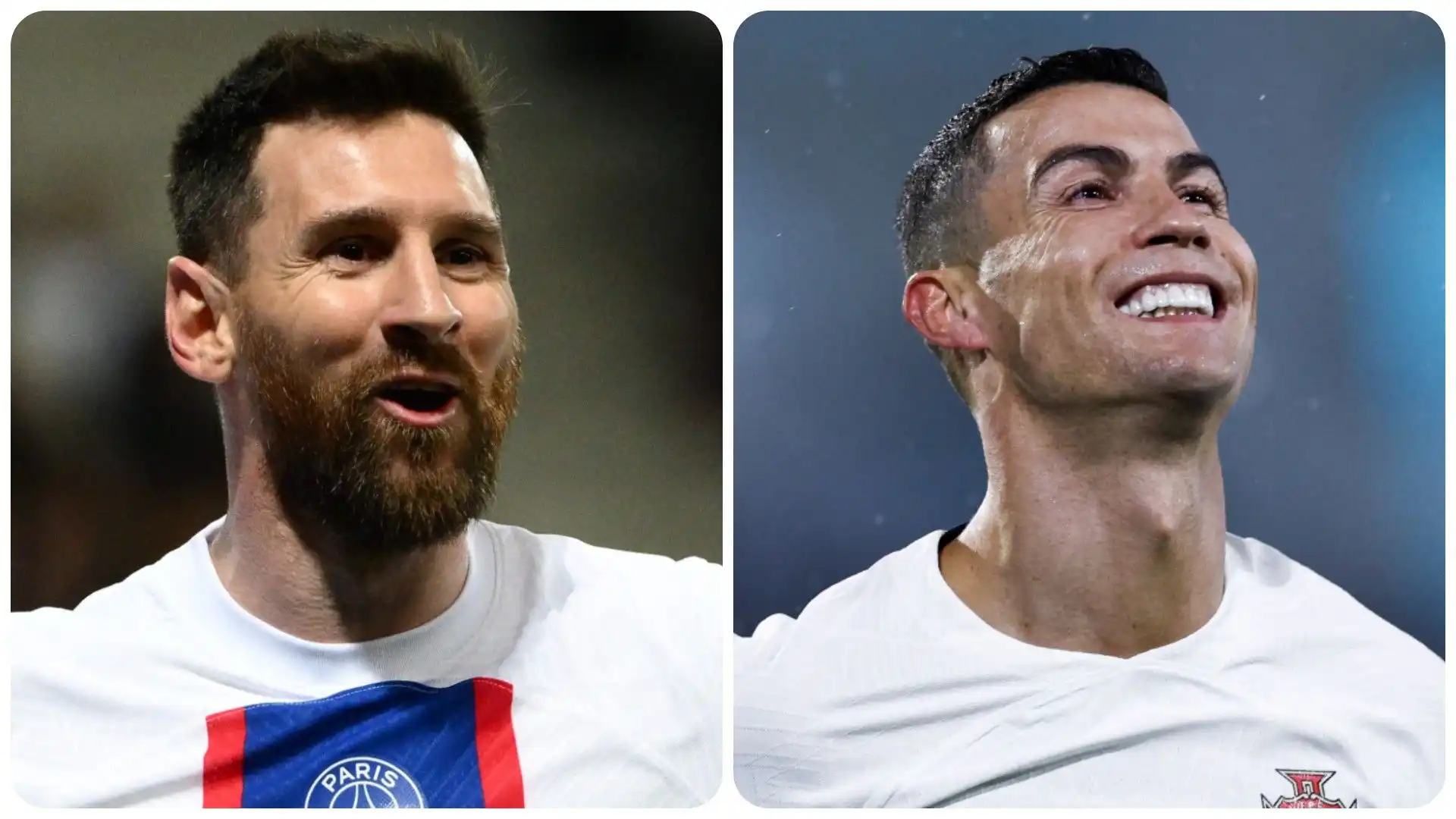 Alcuni dei fortunati calciatori che hanno giocato con Cristiano Ronaldo e Messi: foto