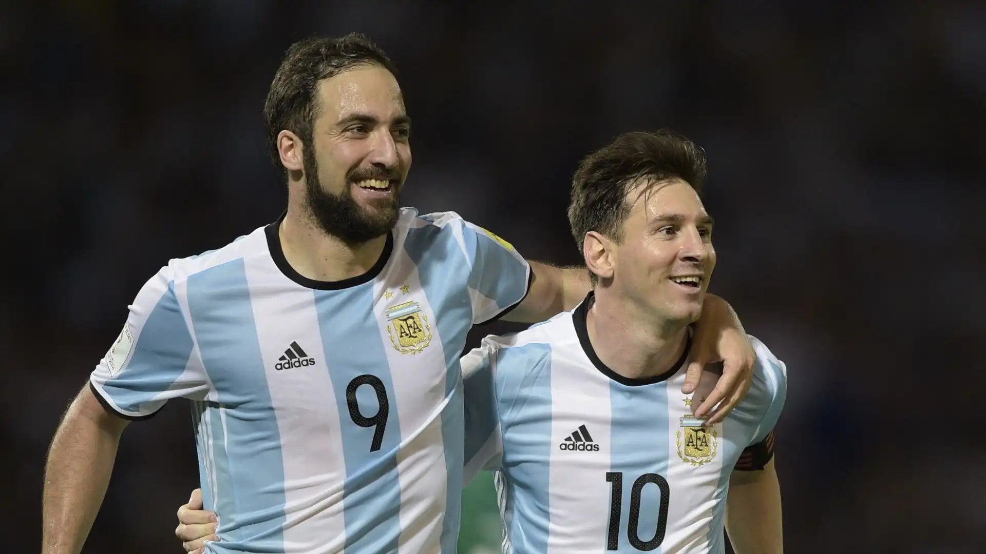 Gonzalo Higuaín e Lionel Messi insieme nella nazionale argentina