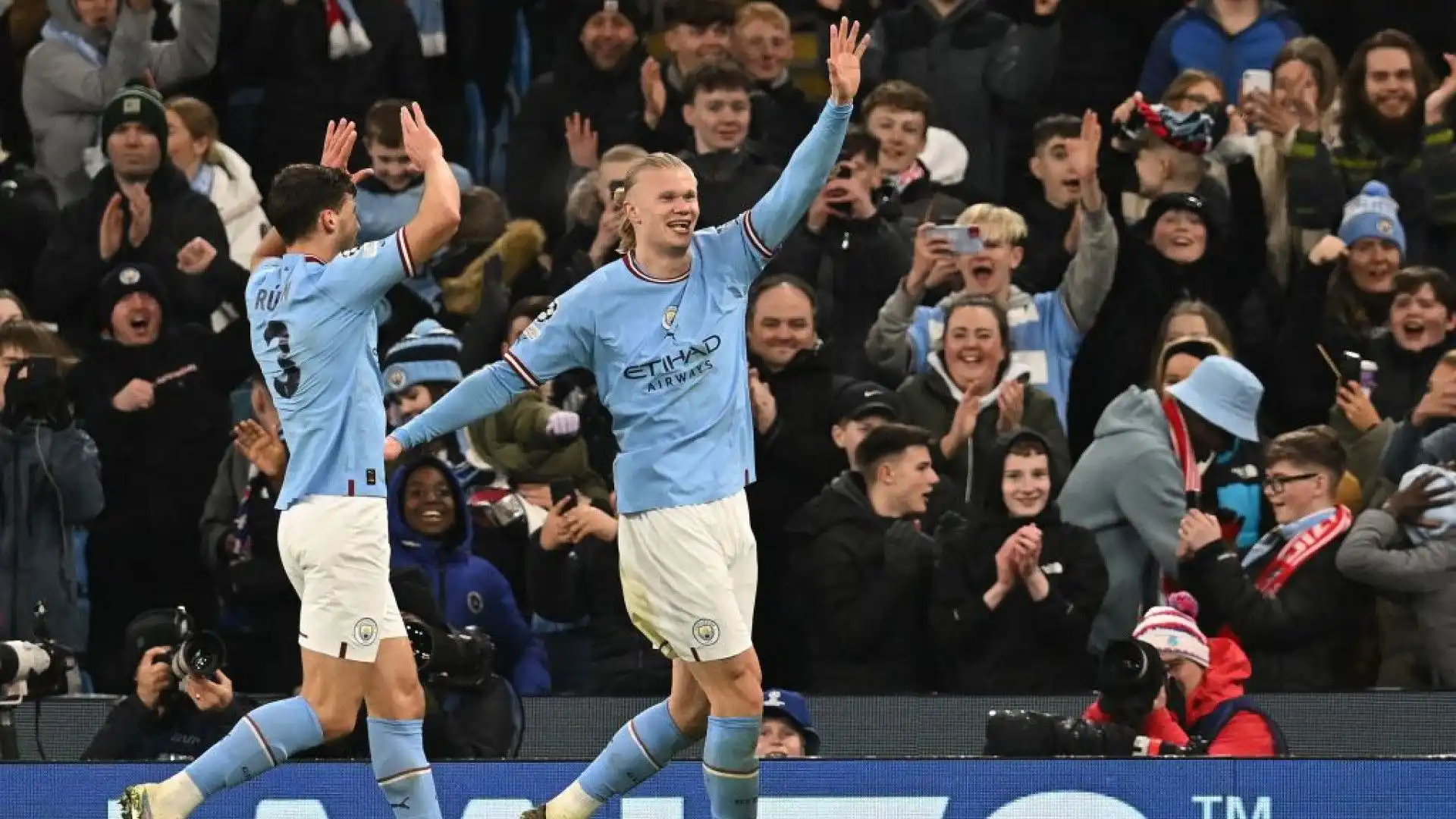 Manchester City-Lipsia: quattro minuti dopo ha trovato il 6-0 e il suo quinto gol di giornata