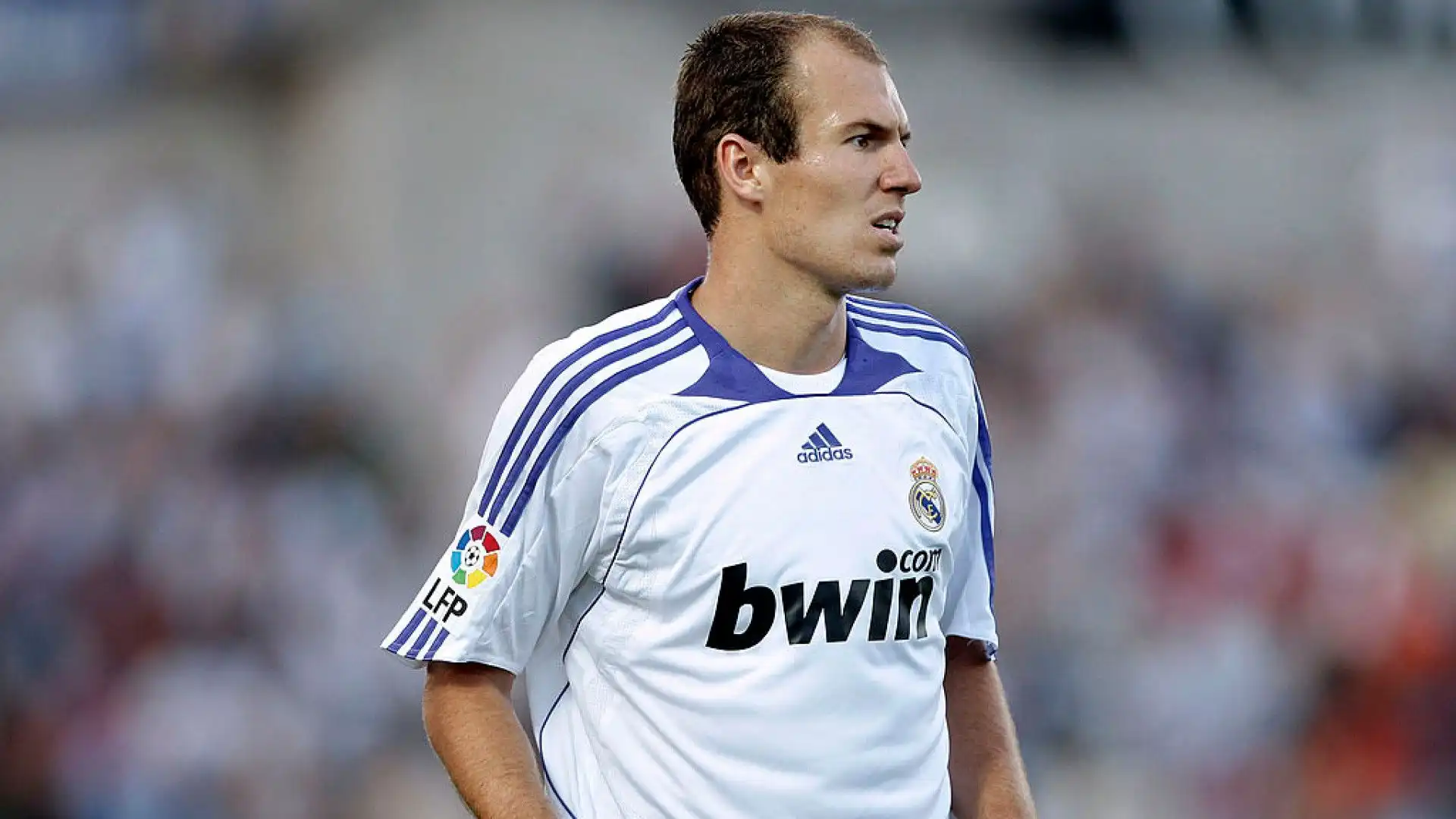 Arjen Robben ha vestito la maglia del Real Madrid dal 2007 al 2009