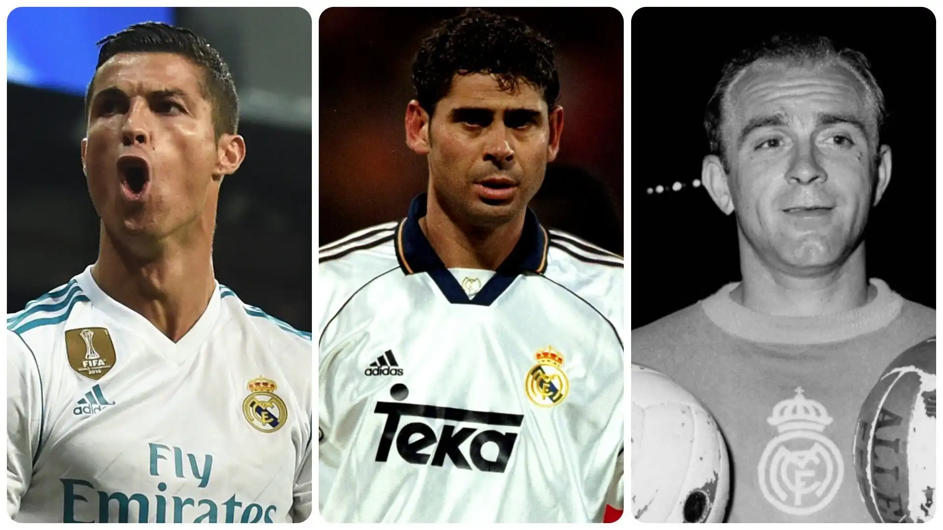 Real Madrid: la top 11 di tutti i tempi. Foto. Fonte: score90