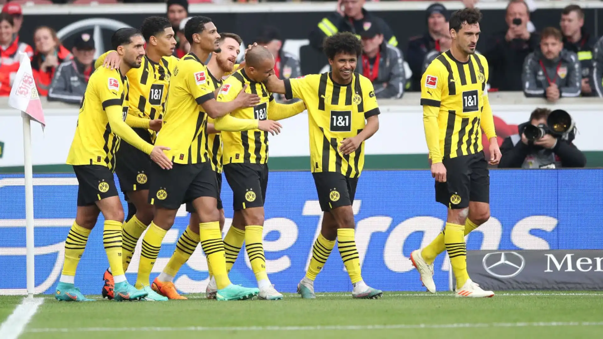 Al minuto 33 Donyell Malen ha siglato lo 0-2 in favore del Borussia Dortmund